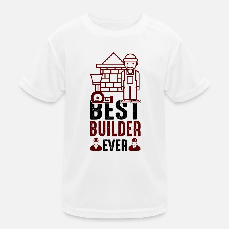 Best Builder Ever - black - Bauherr Kids Functional T-Shirt