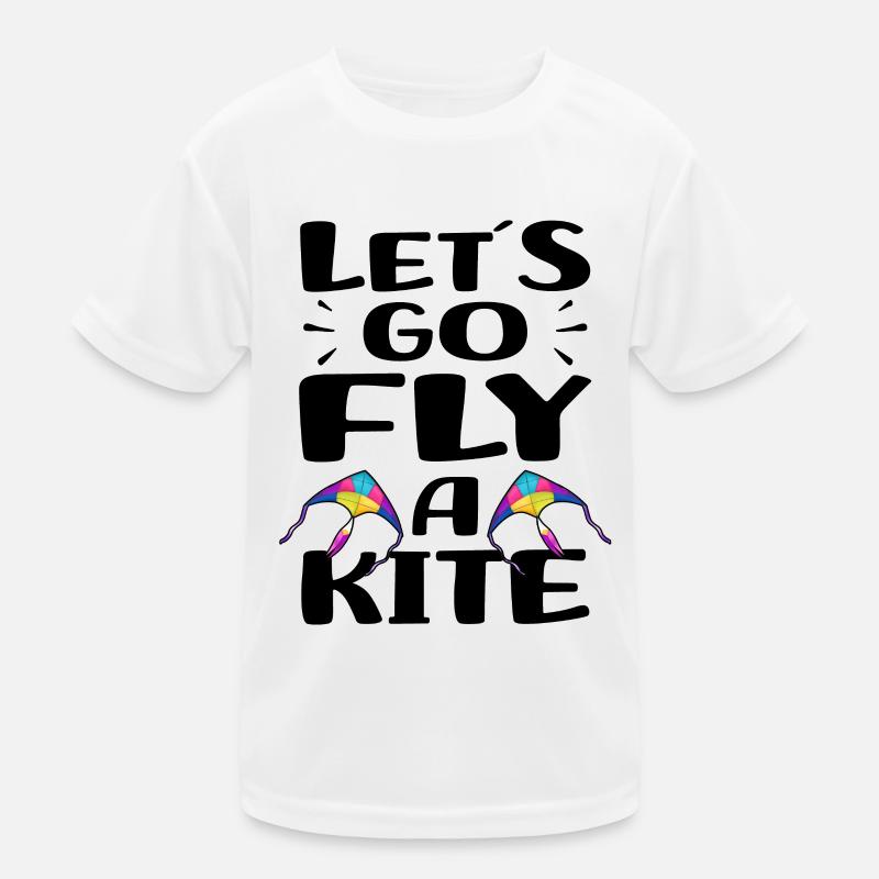 Drachen steigen lassen Kinder Funktions-T-Shirt