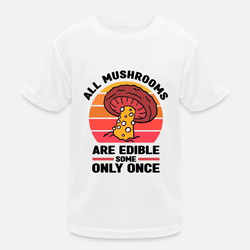 Mushroom picking Kids Functional T-Shirt