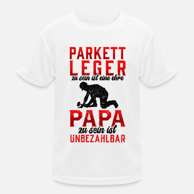 Parkettleger sein ist eine Ehre Fußbodenleger Kinder Funktions-T-Shirt