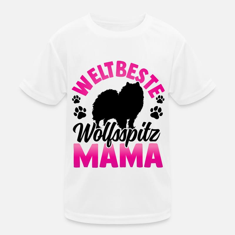 Beste Wolfsspitz Mama Deutscher Keeshond Kinder Funktions-T-Shirt