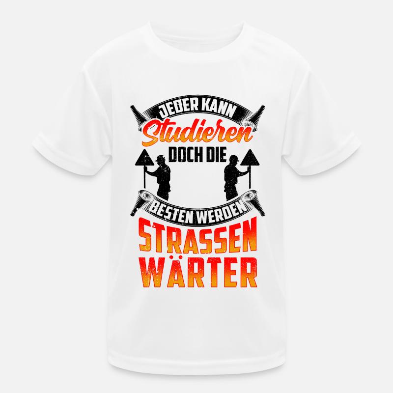 Straßenwärter werden die Besten Straßenbauer Kinder Funktions-T-Shirt