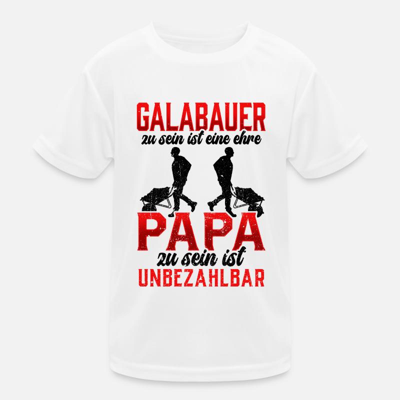 Galabauer eine Ehre Gärtner Landschaftsbauer Kinder Funktions-T-Shirt