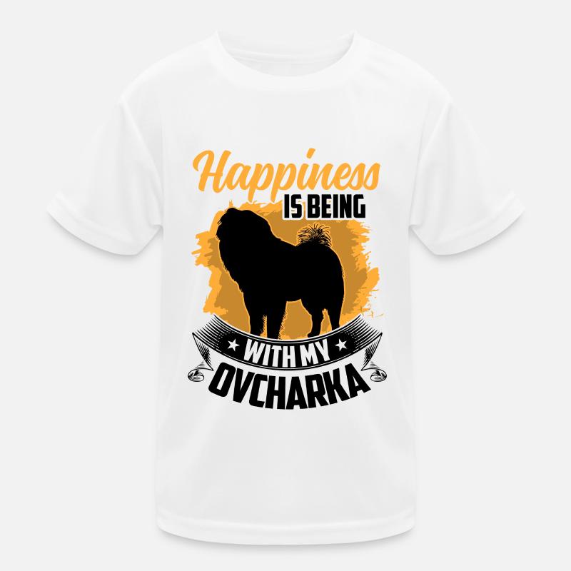 Owtscharka ist Glück Kaukasischer Schäferhund Kinder Funktions-T-Shirt