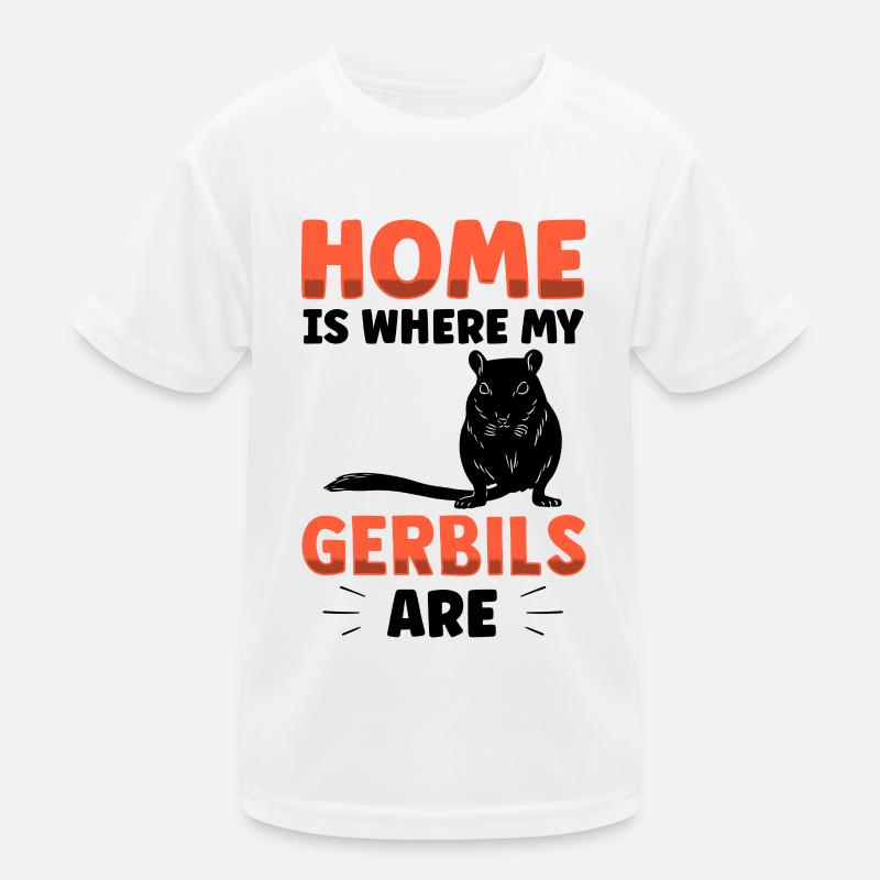 Gerbille est ma maison Gerbille rongeur T-shirt sport Enfant