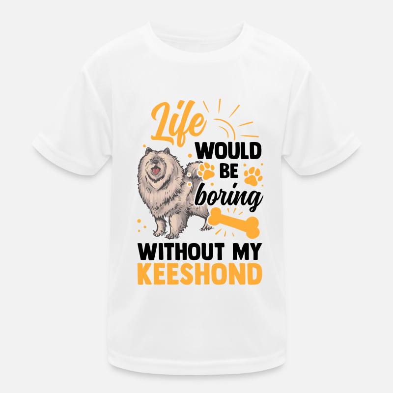 Wäre langweilig ohne Wolfsspitz Deutscher Spitz Kinder Funktions-T-Shirt