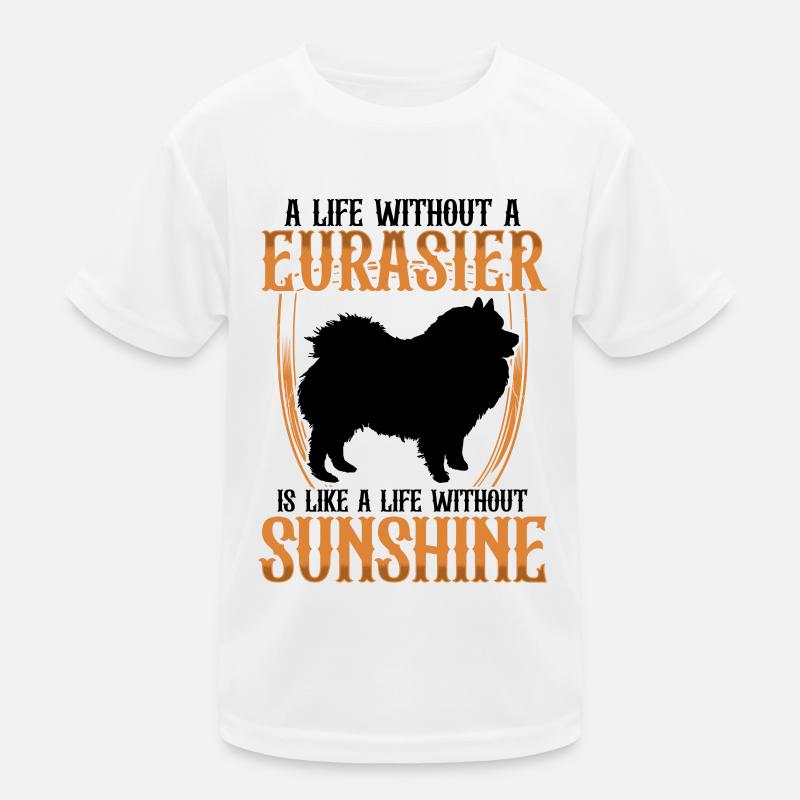 Leben ohne Eurasier Eurasian Spitz Kinder Funktions-T-Shirt