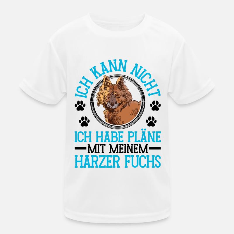 Harz Fox plannen met oude Duitse herdershond Functioneel T-shirt voor kinderen