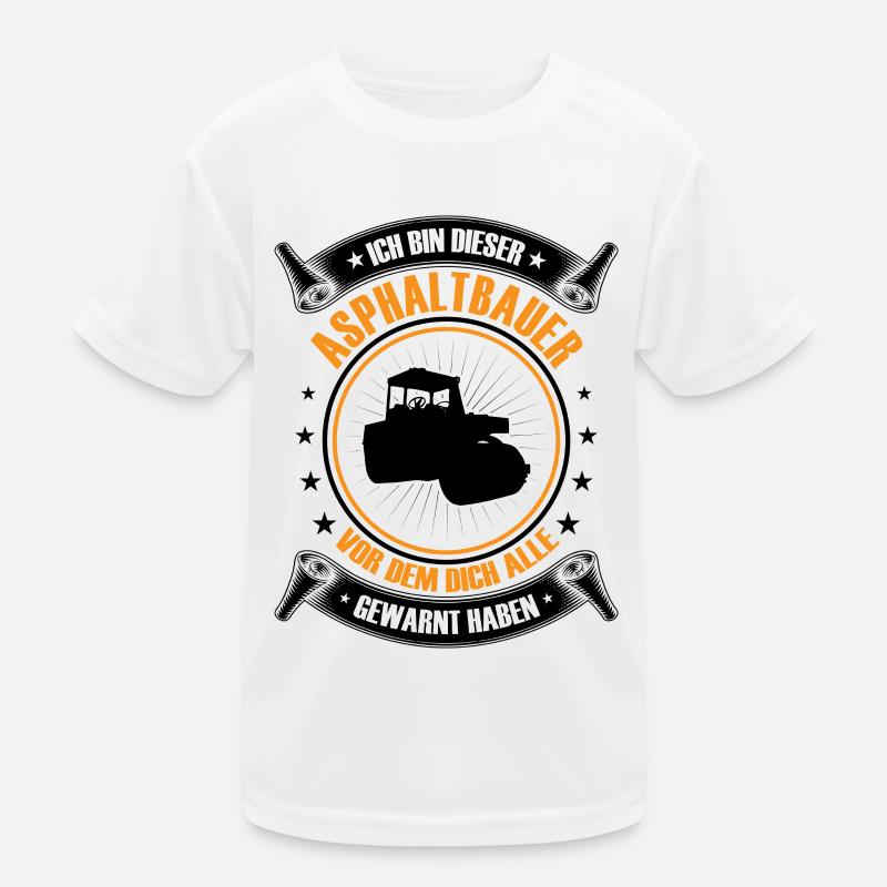 Je suis ce constructeur d’asphalte construction routière T-shirt sport Enfant