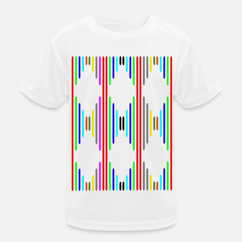Rautenmuster Kinder Funktions-T-Shirt