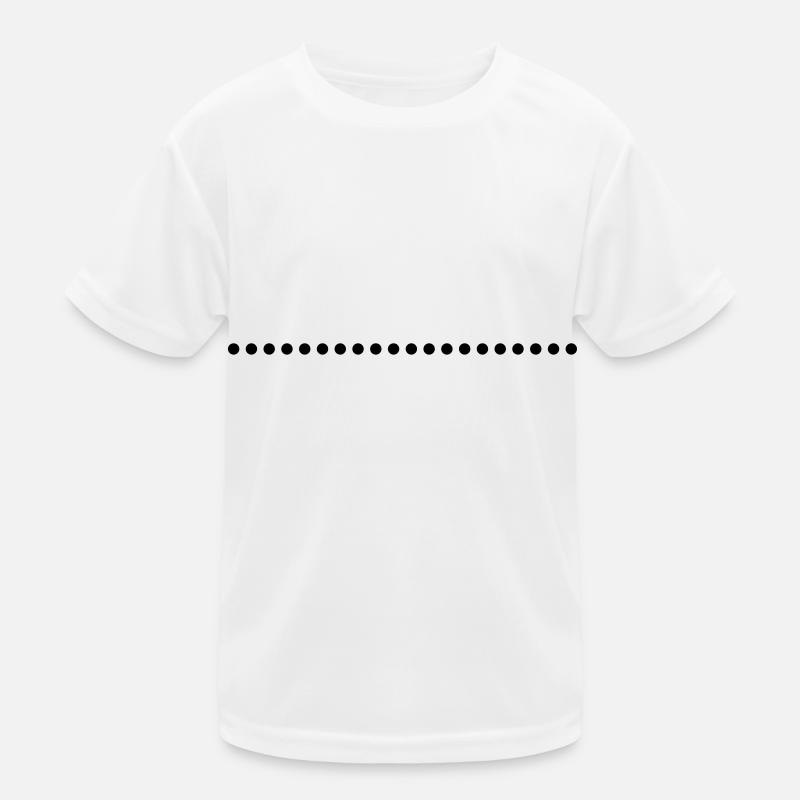 Points de la ligne trait de soulignement T-shirt sport Enfant