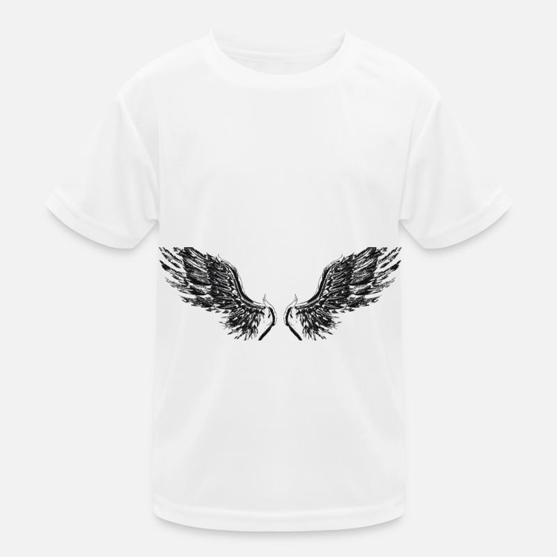 Wings black Kids Functional T-Shirt