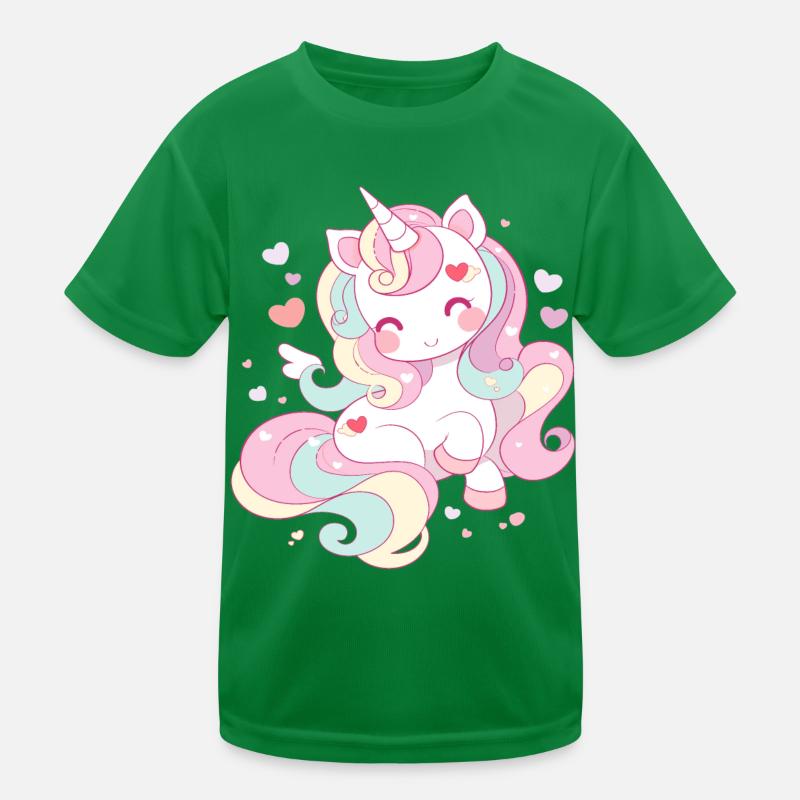 Licorne chibi cadeau bébé et enfant T-shirt sport Enfant