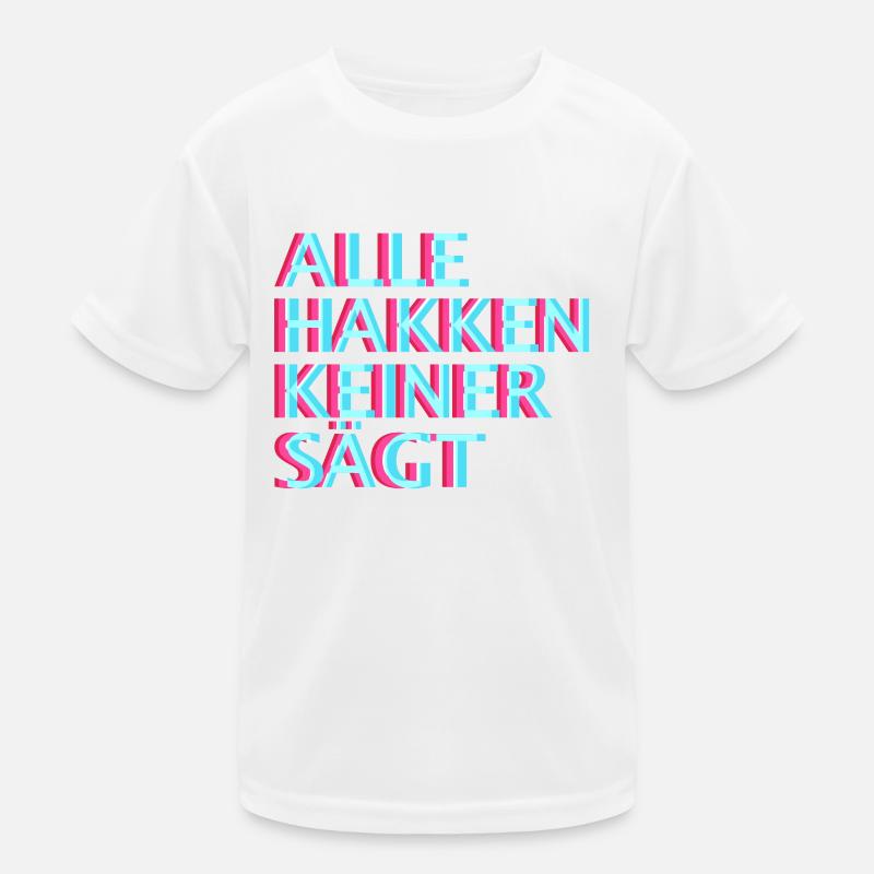 Techno Raver EDM Uptempo Speedcore Tekk Hardtekk Kinder Funktions-T-Shirt