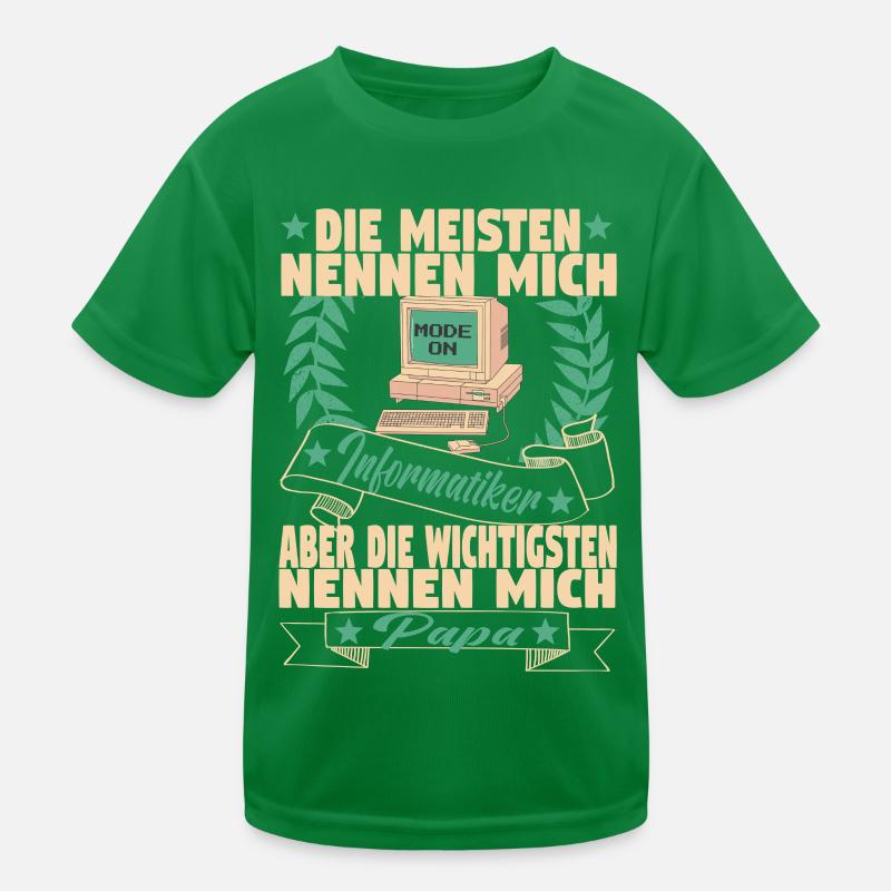 Programmierer Computer Informatiker Vater Papa Kinder Funktions-T-Shirt