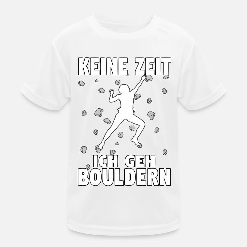 Boulder Bouldern Klettern Boulderer Bouldering Kinder Funktions-T-Shirt