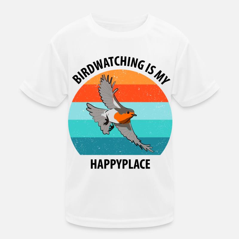 Bird Watching Bird Watching Birding Bird Kids Functional T-Shirt