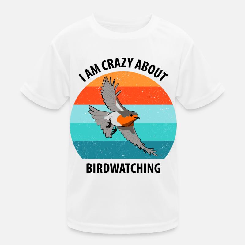 Bird Watching Bird Watching Birding Bird Kids Functional T-Shirt