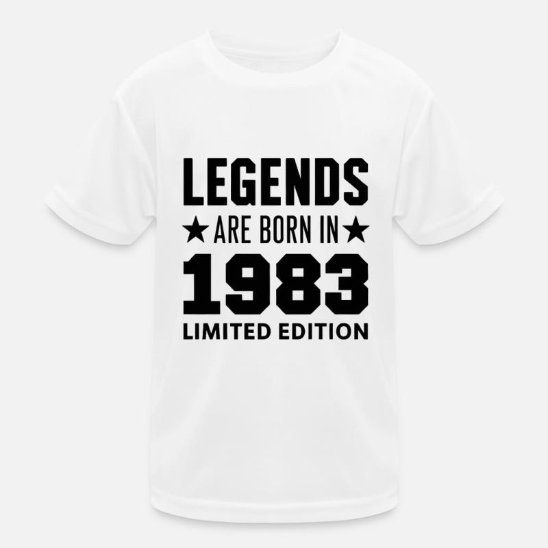 Legends Are Born In 1983 Édition limitée T-shirt sport Enfant