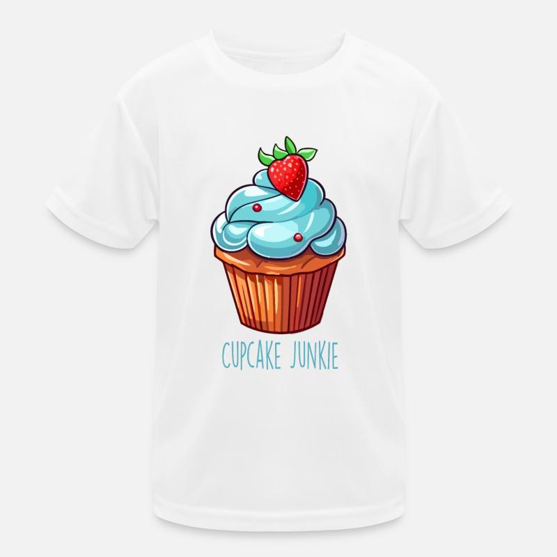 Cupcake Junkie Cupcakes Süßigkeiten Backwaren Kinder Funktions-T-Shirt