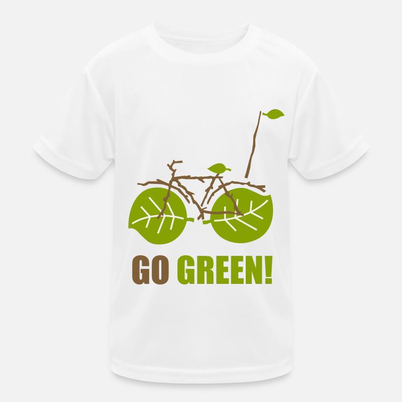Bicycle Environmentally Friendly E-Bike Nature Gift Kids Functional T-Shirt