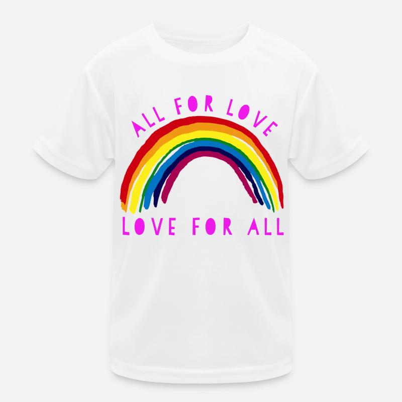 Rainbow, Rainbow, Rainbow, Rainbow, Rainbow - Kids Functional T-Shirt - white