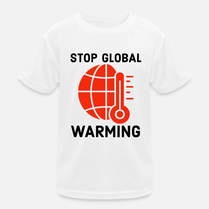 Environmental, Climate Change, Climate Change - Kids Functional T-Shirt - white