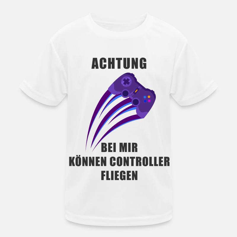 Gaming Spruch Zocker Gamer PS 5 Controller PC Kinder Funktions-T-Shirt