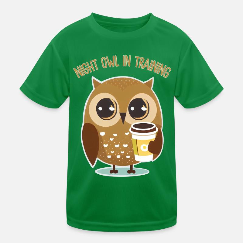 Night Owl in Training Kids Functional T-Shirt