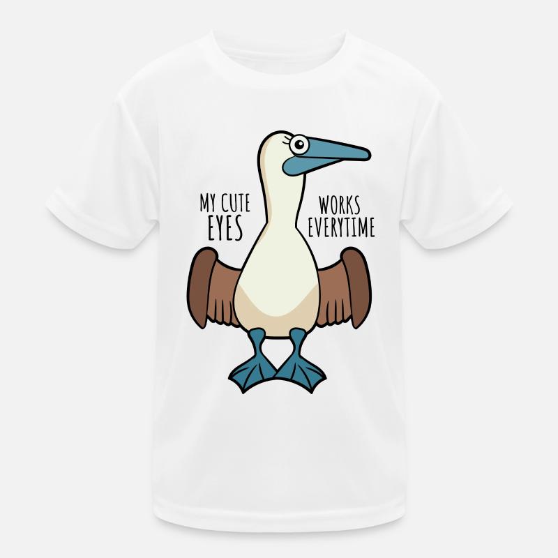 Niedlicher Seevogel Blaufußtölpel Galapagos Vogel Kinder Funktions-T-Shirt