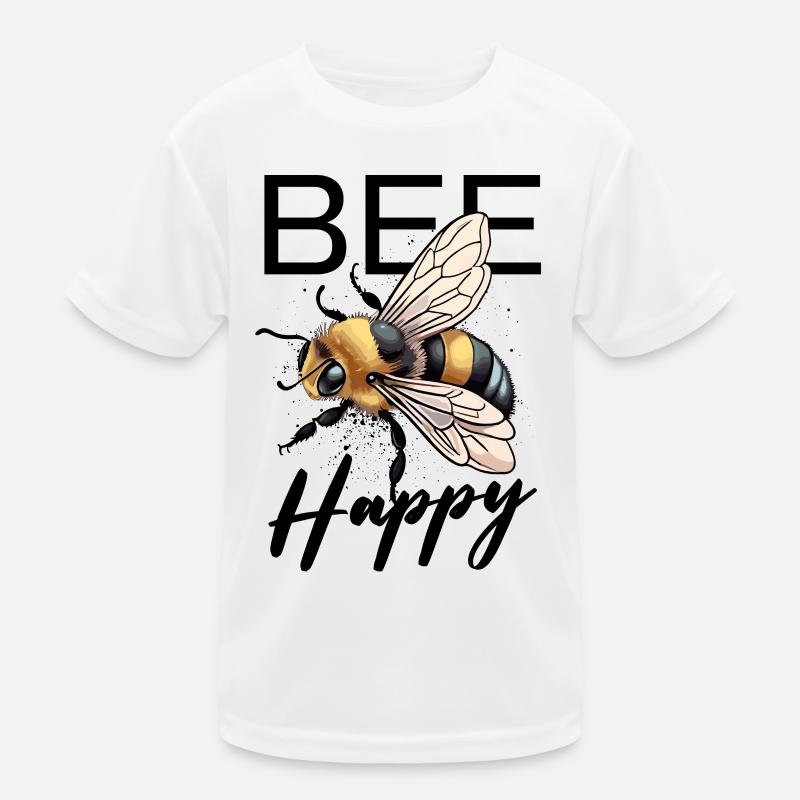 Bee Happy Kids Functional T-Shirt