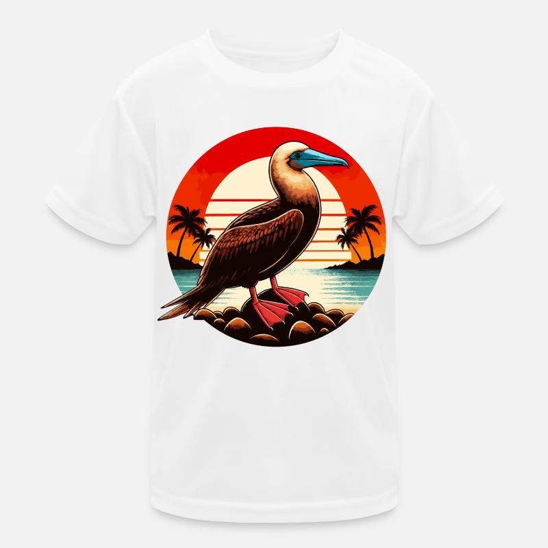 Fous à pieds rouges des Galapagos T-shirt sport Enfant