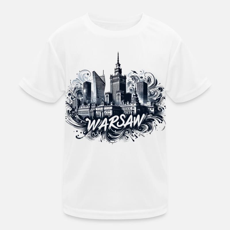 Varsovie Capitale Pologne Cadeau T-shirt sport Enfant