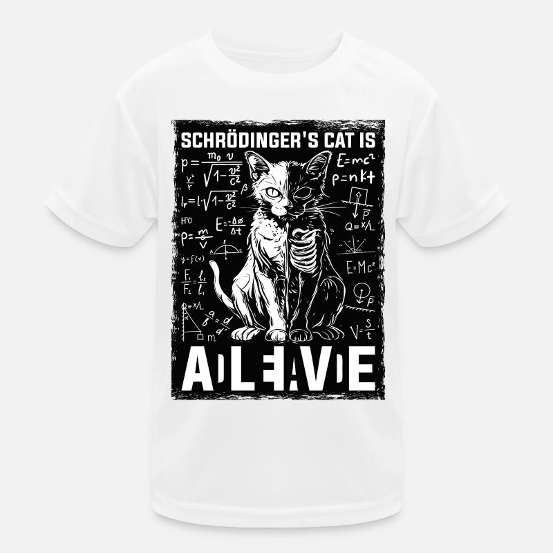 Le chat de Schrödinger est mort et vivant T-shirt sport Enfant