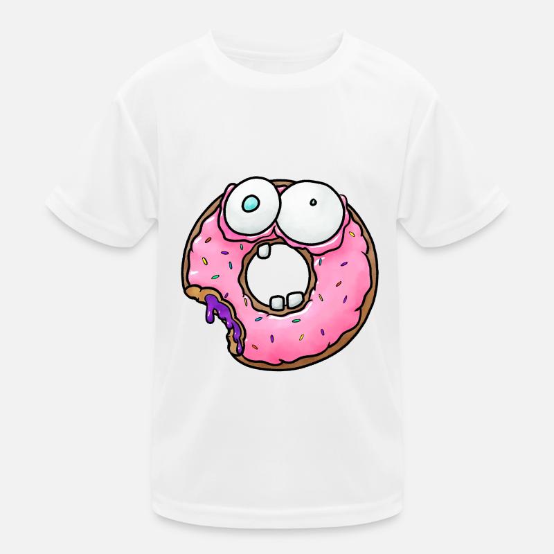 Funny Donut Kids Functional T-Shirt