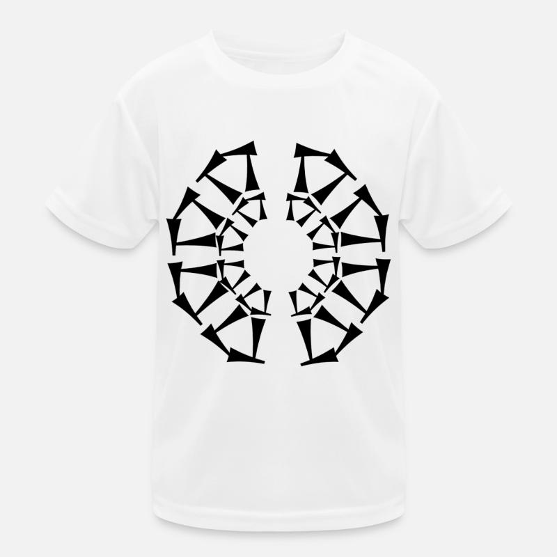 Tri-Circular design Kids Functional T-Shirt