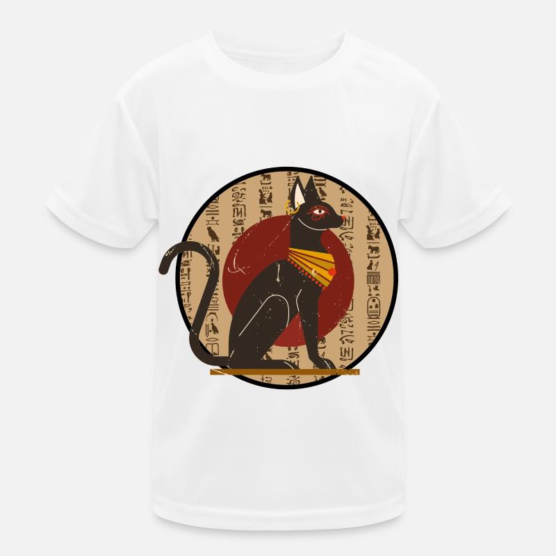 Sphinx Cat from Egypt Egypt Circle Kids Functional T-Shirt