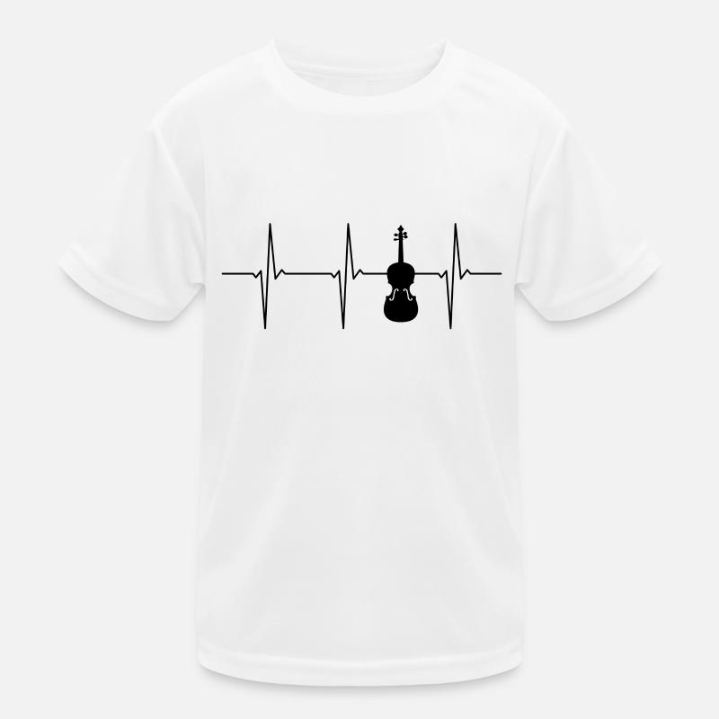 EcG pour violon Heartbeat T-shirt sport Enfant