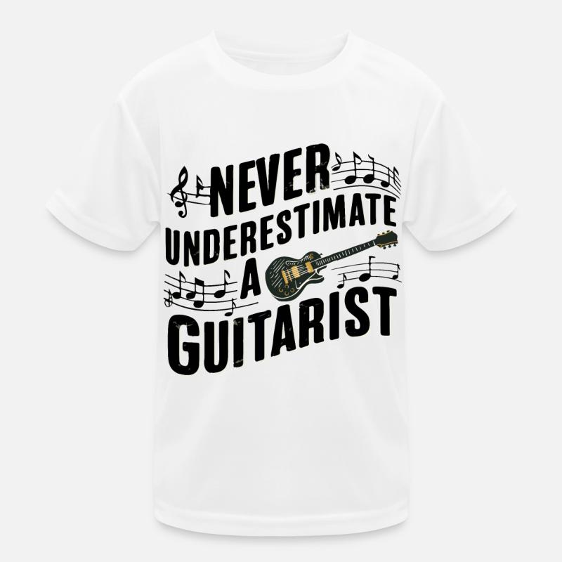 Never underestimate a Guitarist Kids Functional T-Shirt