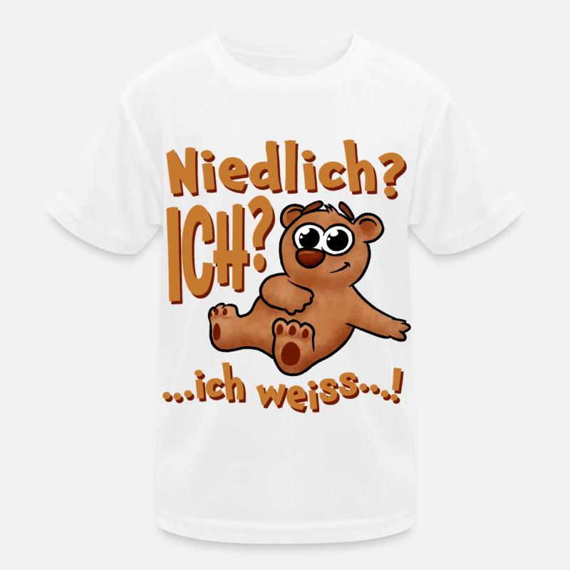 Niedlicher Bärenspruch Kinder Funktions-T-Shirt