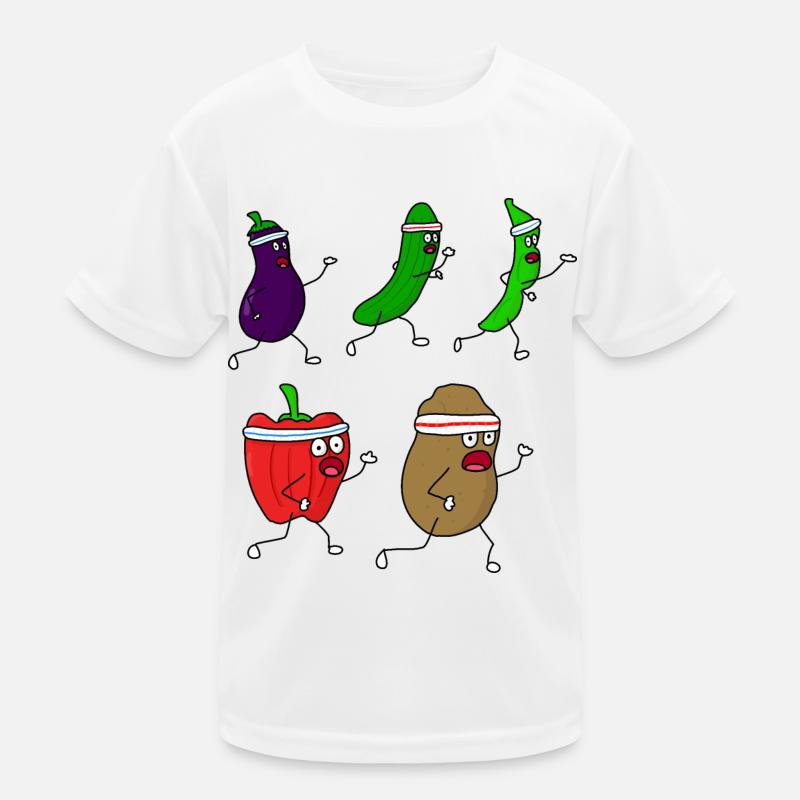 Vegetable Runner Kids Functional T-Shirt
