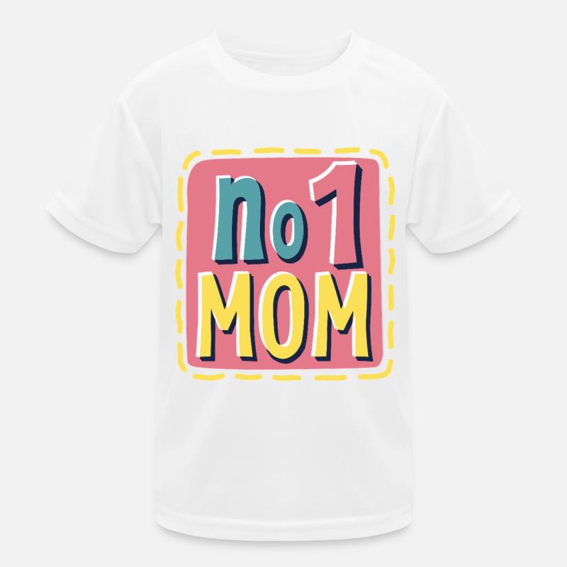 Nummer 1 Mama – Bunt & Liebevoll Muttertag Kinder Funktions-T-Shirt