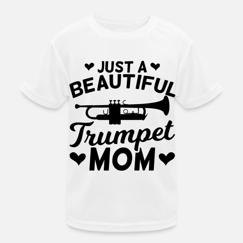 Trompeten Mutter Kinder Funktions-T-Shirt
