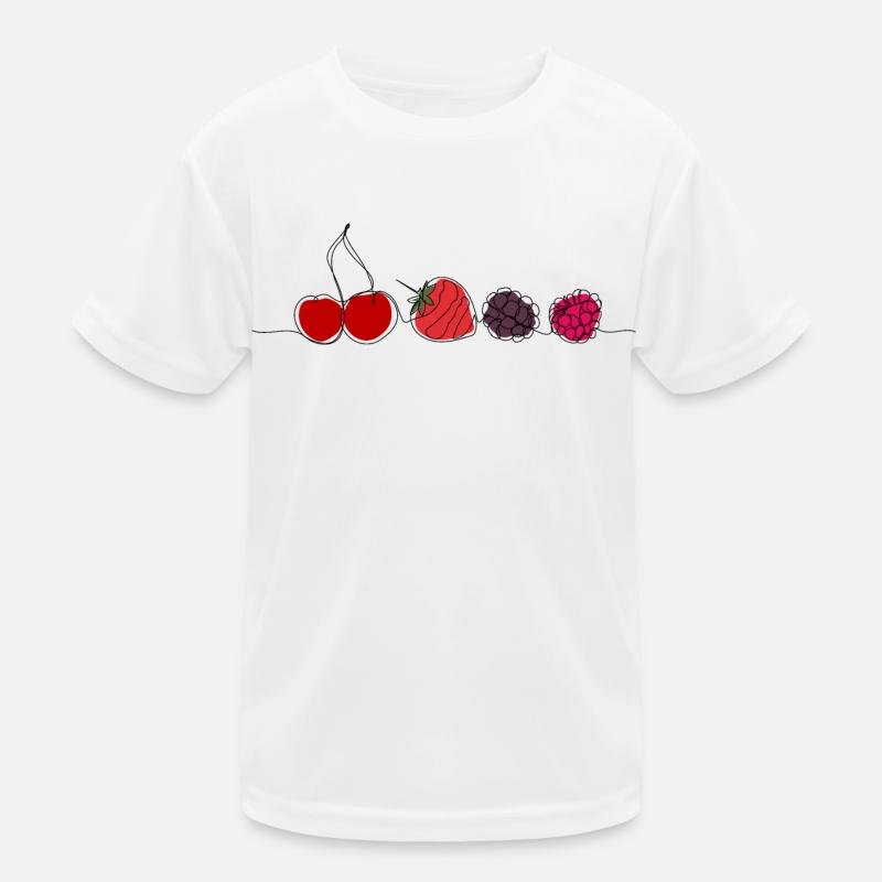 Fruits et baies dans l’art de ligne T-shirt sport Enfant