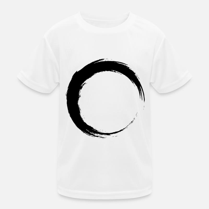 Circle black Kids Functional T-Shirt