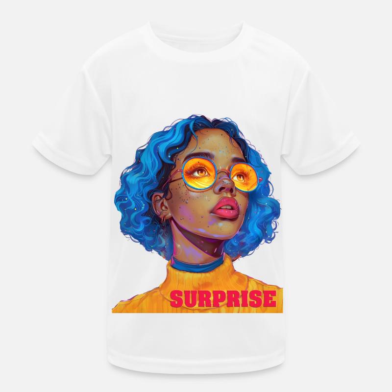 Überraschungsmädchen Kunsttext Kinder Funktions-T-Shirt