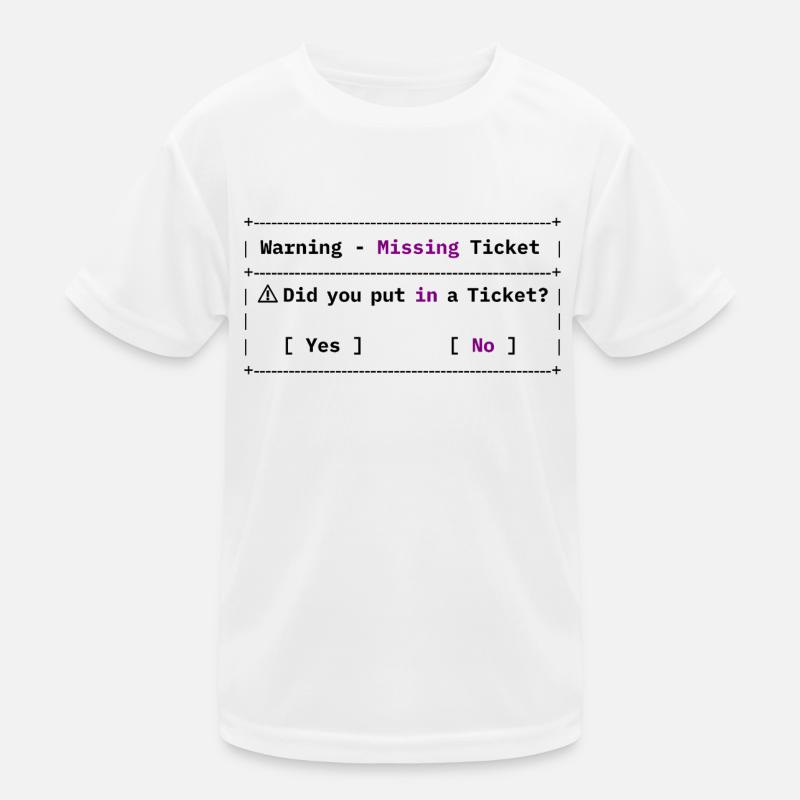 Billet manquant - Mème informatique drôle T-shirt sport Enfant