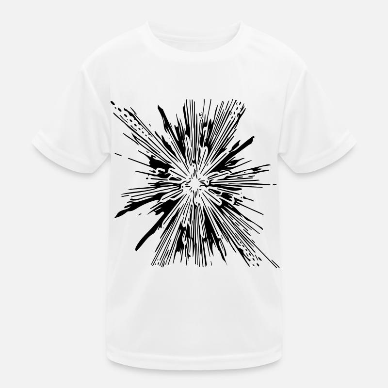 Explosion - Vintage Vector Lines Kids Functional T-Shirt