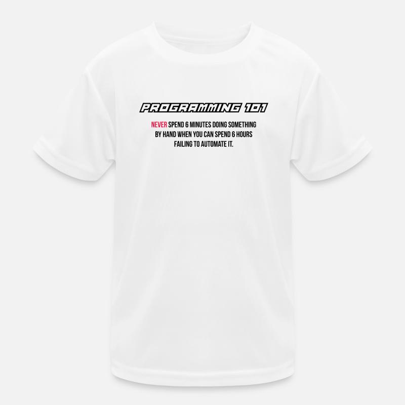 Automatisation drôle, programmation, informatique T-shirt sport Enfant