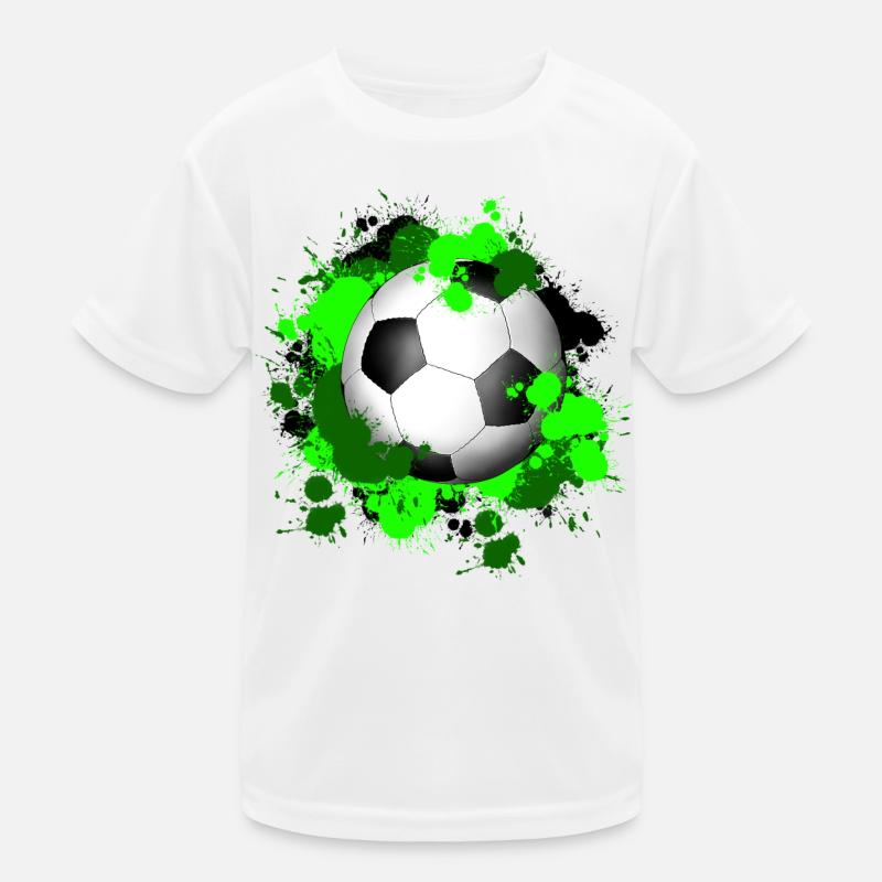 Fußball Klecks Kinder Funktions-T-Shirt